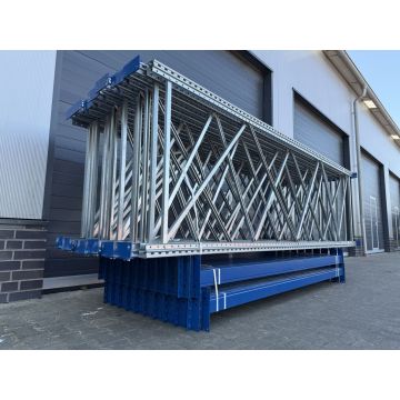 Palettenregalanlage Palettenregal, gebraucht | SSI Schäfer PR 600 | Regalständer: 3.800 x 1.100 mm | Lichte Weite: 2.700 mm | Regallänge: 25,05 lfm.