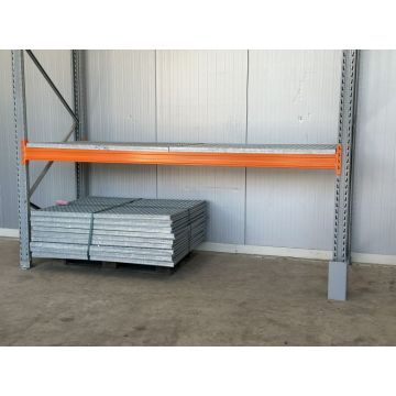 Aufgelegtes Regalrost Gitterrost, gebraucht | Gesamtbreite: 1.380 mm | Gesamttiefe: 1.107 mm | Maschenweite: 68 x 44 mm | Bezeichnung: GR-27