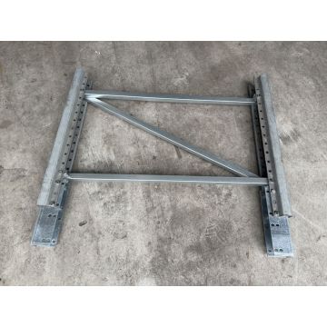 Endständererhöhung seitliche Herabfallsicherung Palettenregal, gebraucht | BITO PRO |  Nutzhöhe: 500 mm | Materialfarbe: sendzimir verzinkt | Tiefe: auswählbar