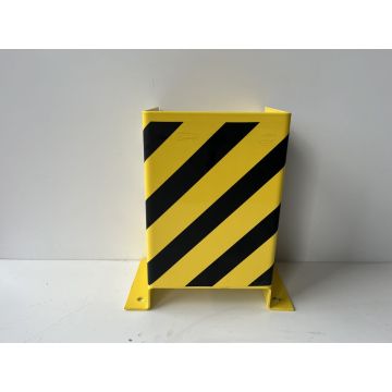 U-Anfahrschutz für Lagerbühne, neu | Gesamthöhe: 400 mm | Gesamtbreite: 250 mm | Gesamttiefe: 200 mm | Öffnungsmaß: 240 mm | gelb-schwarz