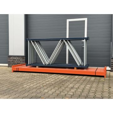 Palettenregalanlage Palettenregal, gebraucht | Mecalux | Regalständer: 2.500 x 1.100 mm | Lichte Weite: 3.300 mm | Regallänge: 17,10 lfm.