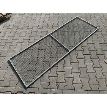 Rückwandgitter Gitter f. Palettenregale, gebraucht | Gesamtbreite: 2.200 mm | Gesamthöhe: 740 mm | Materialfarbe: grau