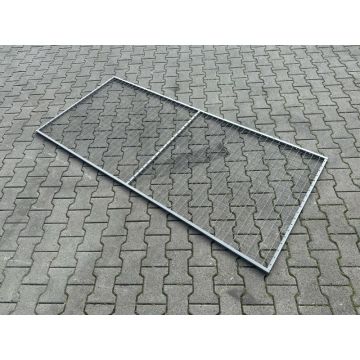 Rückwandgitter Gitter f. Palettenregale, gebraucht | Gesamtbreite: 2.200 mm | Gesamthöhe: 1.000 mm | Materialfarbe: grau