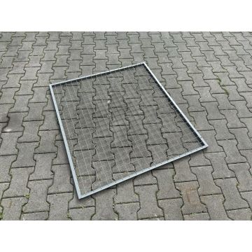 Rückwandgitter Gitter f. Palettenregale, gebraucht | Gesamtbreite: 1.100 mm | Gesamthöhe: 1.000 mm | Materialfarbe: grau