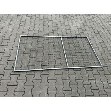 Rückwandgitter Gitter f. Palettenregale, gebraucht | Gesamtbreite: 1.920 mm | Gesamthöhe: 1.000 mm | Materialfarbe: grau
