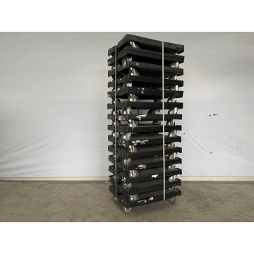 Transportroller Rollwagen, gebraucht | LINPAC | Abm.: 800 x 600 x 200 mm | schwarz