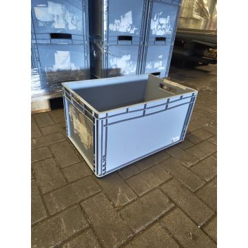 Stapelkiste Eurobehälter Stapelbehälter, gebraucht / Auer / 600 x 400 x 320 mm / grau