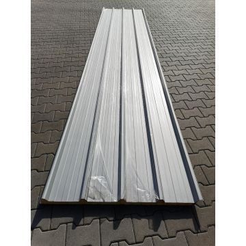 Sandwichplatten Dach 40mm Silbergrau 4,00 m (24,25€/QM) 