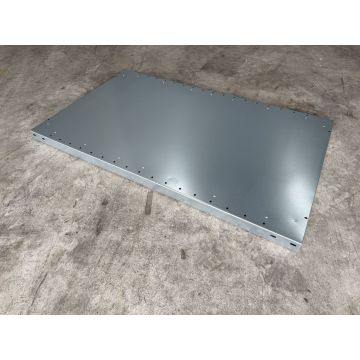 Fachboden für Fachbodenregale, gebraucht | Meta Clip | MS150-III | f. Ständertiefe: 635 mm | Gesamtbreite: 1.000 mm | Gesamttiefe: 600 mm | Gesamthöhe: 40 mm | sendzimir verzinkt