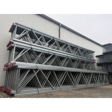 Palettenregalständer Regalständer Palettenregal, gebraucht | SSI Schäfer PR600 | Ständertyp: P113 | Ständerhöhe: 8.000 mm | Ständertiefe: 1.100 mm | sendzimir verzinkt