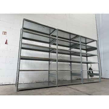 Fachbodenregal Magazinregal | SSI Schäfer R 3000 | neu & gebraucht | Gesamthöhe: 2.278 mm | Gesamttiefe: 800 mm | 6 Ebenen | Regallänge: 3,96 lfm.