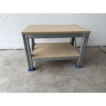 Werkbank Arbeitstisch Dexion Speedlock P90 gebraucht / Werkbankbreite: 1.350 mm / Höhe: 938 mm / Werkbanktiefe: 820 mm
