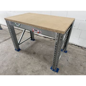 Werkbank Arbeitstisch Dexion Speedlock P90 gebraucht / Werkbankbreite: 1.350 mm / Höhe: 938 mm / Werkbanktiefe: 820 mm