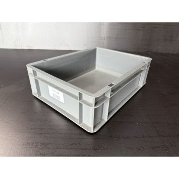 Stapelkiste Stapelkasten Kunststoffkiste Kiste, gebraucht | Außenmaß: 400 x 300 x 120 mm | Farbe: anthrazitgrau