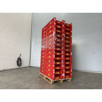 Sichtlagerkiste Stapelkasten Kunststoffkiste Kiste, gebraucht | Bito | Außenmaß: 600 x 400 x 170 mm | Farbe: rot
