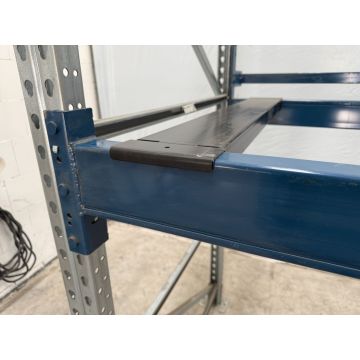 Tiefenauflage Tiefensteg Tiefenstege f. Palettenregal, gebraucht | f. Regaltiefe 1.100 mm | lichte Stützweite: 1.000 mm |  K 100 x 50 x 4 mm | roh