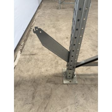 Halter f. Rückwandgitter Agraffenwinkel Konsole, gebraucht | Diagonallänge: 405 mm | Gesamtbreite: 90 mm | sendzimir verzinkt