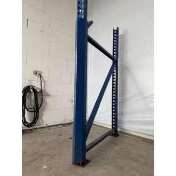 Ständerschutz Pfostenschutz Rammschutz, gebraucht | Meta (Thyssen) | passend für Rahmenprofil: 85 mm | Gesamthöhe: 1.255 mm | Innenbreite: ca. 86 mm | blau