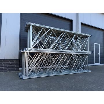 Palettenregalständer Regalständer Palettenregal, gebraucht | SSI Schäfer PR600 | Ständertyp: P73 | Ständerhöhe: 3.800 mm | Ständertiefe: 1.100 mm | sendzimir verzinkt