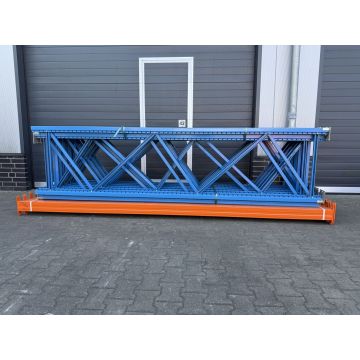 Palettenregalanlage Palettenregal, gebraucht | Stow Pal Rack NS | Regalständer: 3.300 x 800 mm | blau | lichte Weite: 3.600 mm | Regallänge: 29,57 lfm.