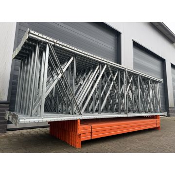 Palettenregalanlage Palettenregal, gebraucht | Polypal Stockpal | Regalständer: 4.000 x 1.100 mm | Lichte Weite: 2.700 mm | Kopftraverse | Regallänge: 33,51 lfm.