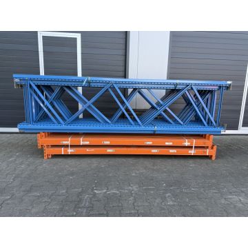 Palettenregalanlage Palettenregal, gebraucht | Stow Pal Rack NS | Regalständer: 3.300 x 800 mm | blau | lichte Weite: 2.700 mm | Regallänge: 25,15 lfm.