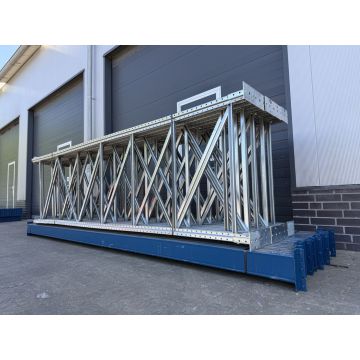 Palettenregalanlage Palettenregal, gebraucht | Polypal Stockpal | Regalständer: 4.000 x 1.100 mm | Lichte Weite: 4.610 mm | Regallänge: 28,26 lfm.