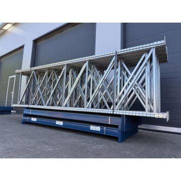 Palettenregalanlage Palettenregal, gebraucht | Polypal Stockpal | Regalständer: 4.000 x 1.100 mm | Lichte Weite: 2.700 mm | Regallänge: 25,15 lfm.