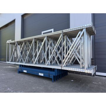 Palettenregalanlage Palettenregal, gebraucht | Polypal Stockpal | Regalständer: 4.000 x 1.100 mm | Lichte Weite: 1.850 mm | Regallänge: 17,50 lfm.