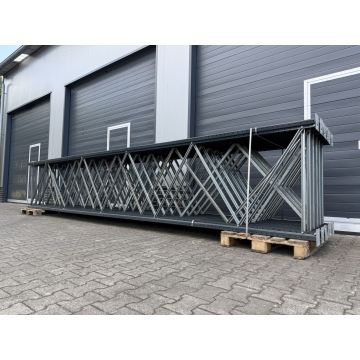 Palettenregalständer Regalständer, gebraucht | Dexion (Hovik) P90 | Rahmenprofil: 90 x 70 x 2,50 mm | Ständerhöhe: 5.000 mm | Ständertiefe: 1.050 mm | sendzimir verzinkt