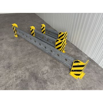 Anfahrschutzleitplanke Anfahschutz Palettenregal, gebraucht | Gesamthöhe: 400 mm | lichte Weite: auswählbar