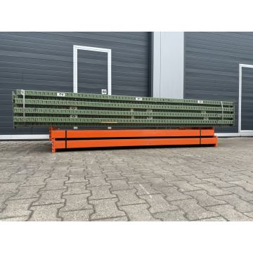 Palettenregalanlage Palettenregal, gebraucht | Vogelsang NS | Regalständer: 3.600 x 1.100 mm | Lichte Weite: 2.700 mm | Regallänge: 11,15 lfm.