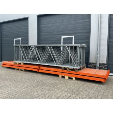 Palettenregalanlage Palettenregal, gebraucht | META Rack | Regalständer: 4.500 x 1.100 mm | Lichte Weite: 3.310 mm | Regallänge: 20,49 lfm.