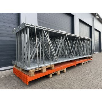 Palettenregalanlage Palettenregal, gebraucht | META Rack| Regalständer: 4.500 x 1.100 mm | Lichte Weite: 2.210 mm | Regallänge: 13,89 lfm.