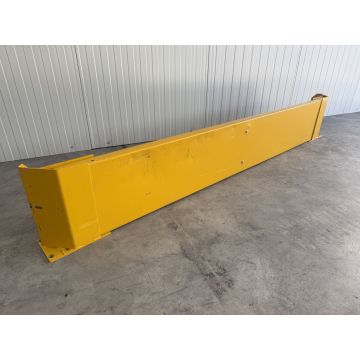 Anfahrschutzleitplanke Anfahrschutz Palettenregal, gebraucht | Doppelregalreihe | lichte Weite: 2.550 mm | Gesamthöhe: 400 mm
