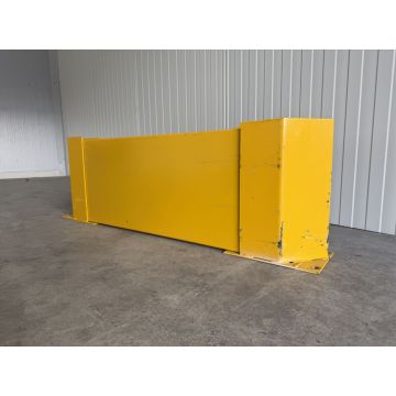 Anfahrschutzleitplanke Anfahrschutz Palettenregal, gebraucht | Einzelregalzeile | lichte Weite: 1.550 mm | Gesamthöhe: 400 mm