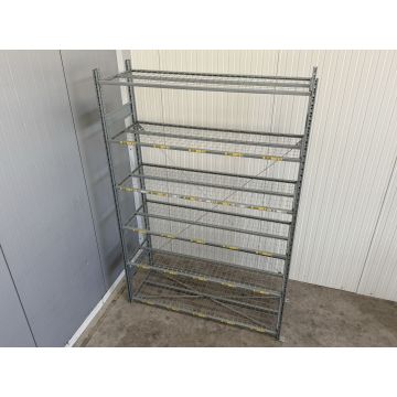 Fachbodenregal Magazinregal, gebraucht  | SSI Schäfer R 3000 | Drahtgitterböden | Gesamthöhe: 2.500 mm | Gesamttiefe: 600 mm | 6 Ebenen | Regallänge: Auswählbar