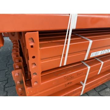 Palettenregaltraverse Traverse Palettenregal, gerbraucht | META Thyssen | lichte Weite: 3.600 mm | K: 120 x 50 mm | orange | 4 HK