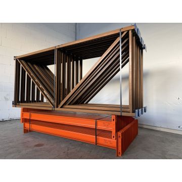 Palettenregalanlage Palettenregal, gebraucht | Alser NS | Regalständer: 2.500 x 1.050 mm | Lichte Weite: 1.860 mm | Regallänge: 11,72 lfm.