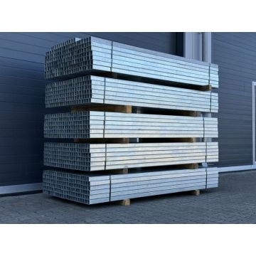 Sonderposten Vierkantrohr Rechteckrohr, neu | Profil: 50 x 50 mm | Gesamtlänge: 2.340 mm | Materialstärke: 2 mm 