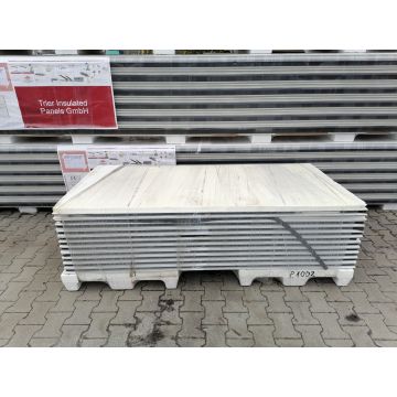 Sandwichplatten 40 mm Wand II. Wahl weiß Paket 1002B