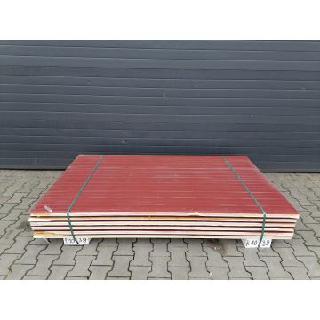 Sandwichplatten 40mm Wand II.Wahl RAL 8012 rotbraun Paket 1038B