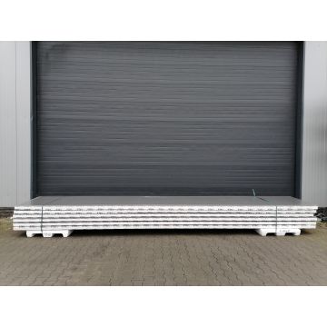 Sandwichplatten 80 mm Wand II. Wahl RAL 9007 Paket 1045B