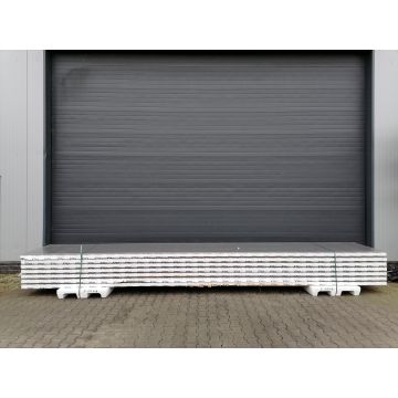 Sandwichplatten 80 mm Wand II. Wahl RAL 9007 Paket 1048B