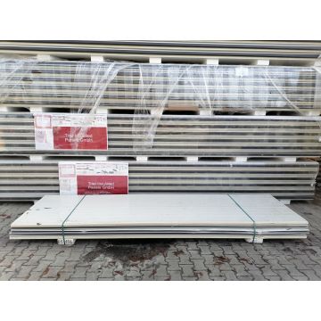 Sandwichplatten 40 mm Wand II. Wahl weiß Paket 1154B