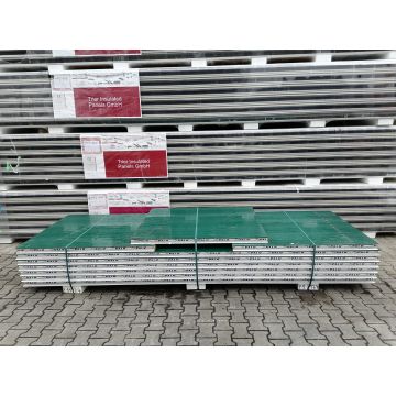 Sandwichplatten 60 mm Wand II. Wahl Moosgrün Paket 1177B