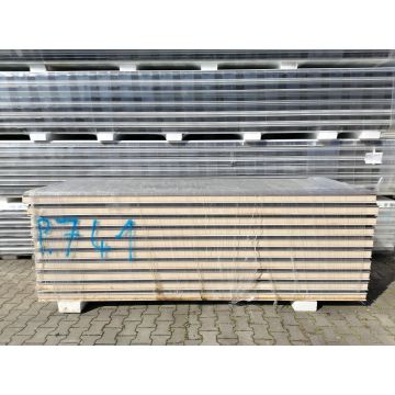 Sandwichplatten 100 mm Wand II. Wahl RAL 9007 Paket 741B