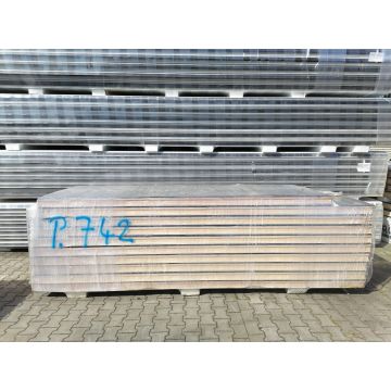 Sandwichplatten 100 mm Wand II. Wahl RAL 7016 Paket 742B