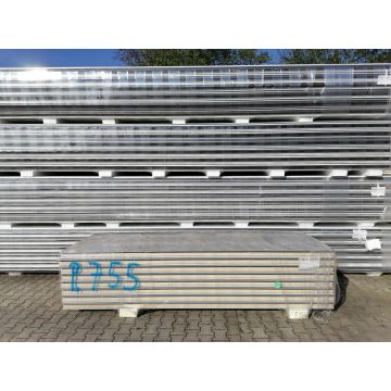 Sandwichplatten 80 mm Wand II. Wahl grau Paket 755B