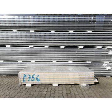 Sandwichplatten 80 mm Wand II. Wahl RAL 9002 Paket 756B
